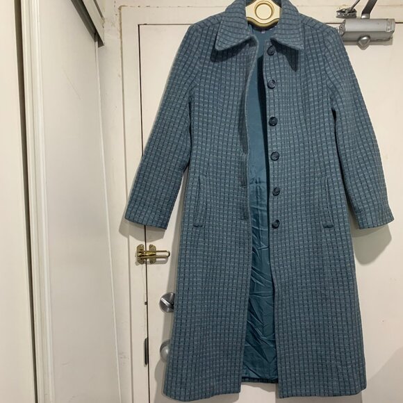 DONNA GIRL BY RENO WOOL BLEND TRENCH COATS SIZE L - Picture 2 of 13